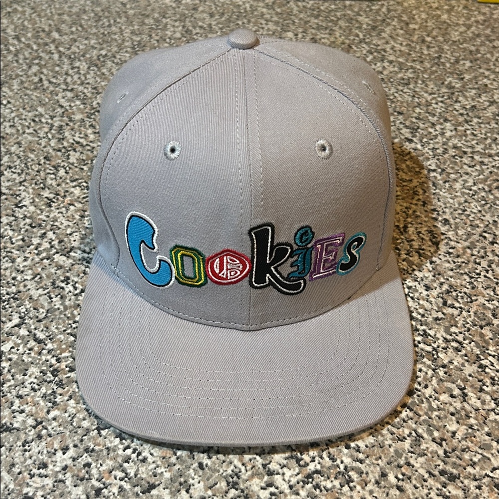 Gray Cookies Snapback Hat